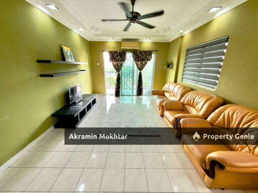 Freehold, Corner Unit, Renovated & Partially Furnished | Indahria Apartment Seksyen 22, Shah Alam Selangor