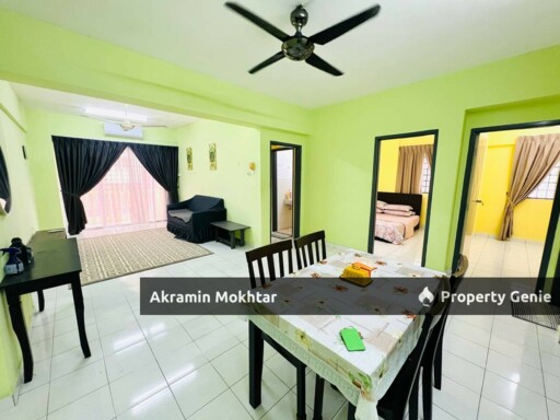 Freehold, Low Level, Fully Furnished & 1 Parking | Plaza Indah Apartment Taman Sepakat Indah Kajang