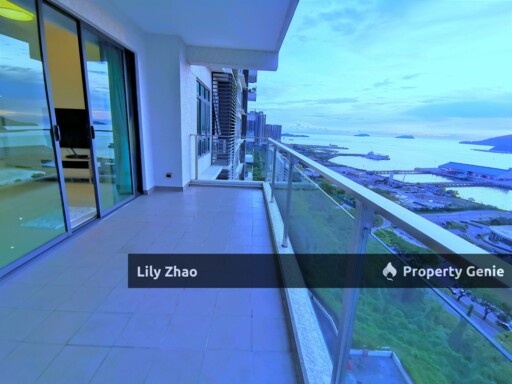 High End Condo with Private Lift For Rent, Full Sea View, 3+3 Rooms, 5 Bath, 2,450 Sqft, The Peak Vista, Kota Kinabalu City