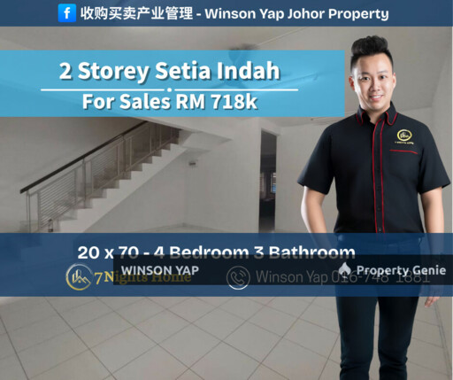 2 Storey Terrace House Taman Setia Indah JB Near Austin Negotiable