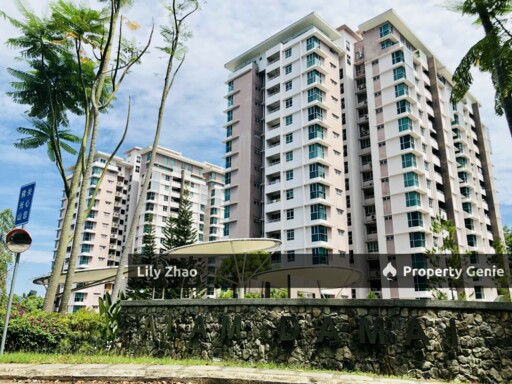 Alam Damai Condo with Balcony for Rent, Block B 11th Floor, Fully Furnished, Kota Kinabalu City
