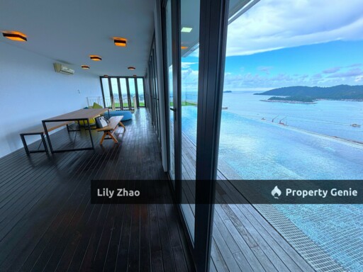 Exclusive Full Sea View Triplex Resort Penthouse For Sale, 3,701 Sf, Signal Hill, Kota Kinabalu City, Sabah.