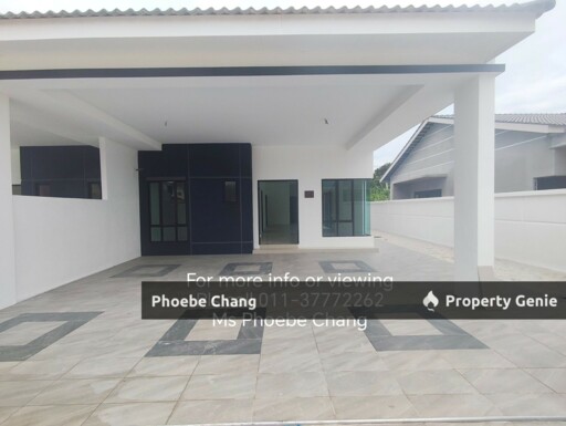 New Single Storey Semi Detached House For Sale @ Bercham, Ipoh