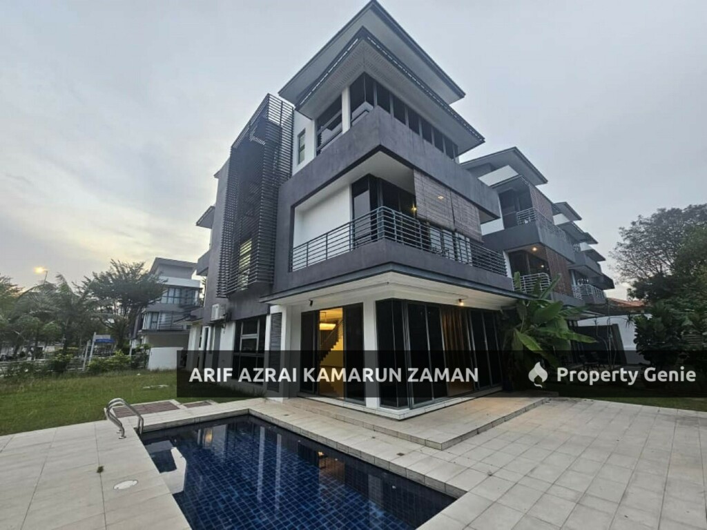 [Corner with Private Pool] 3-Storey Sera Twin Villa, Presint 8 Putrajaya | Lakeview | 6+1R 6B | RM8,000/month