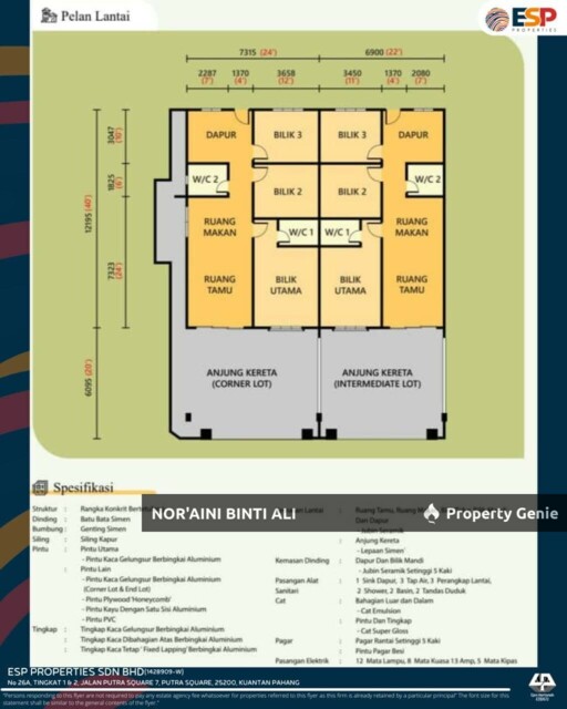 Single Storey Terrace Taman Armani Seberang Balok Fasa 5 utk Dijual