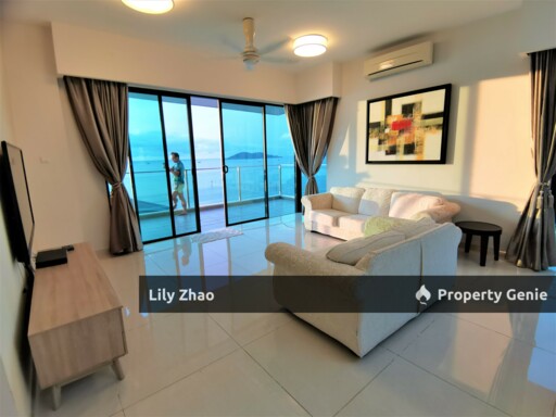 High End Condo with Private Lift For Rent, Full Sea View, 3+3 Rooms, 5 Bath, 2,450 Sqft, The Peak Vista, Kota Kinabalu City