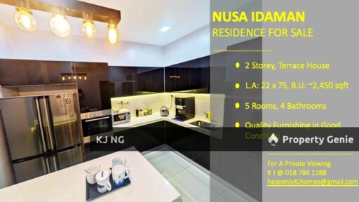NUSA IDAMAN RESIDENCE FOR SALE @ KJ 018 784 1188
