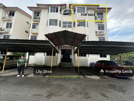Taman Satria Apartment 3rd Floor for Sale, 3Bed 2Bath, Corner Lot, Fully Furnished, Menggatal, Kota Kinabalu.