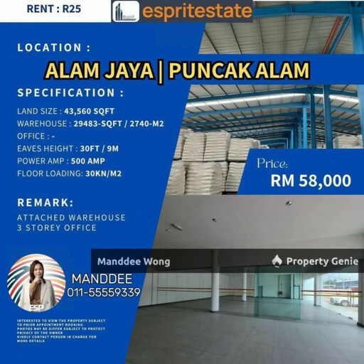 WTR/Alam Jaya29,483 SQFT/58,000