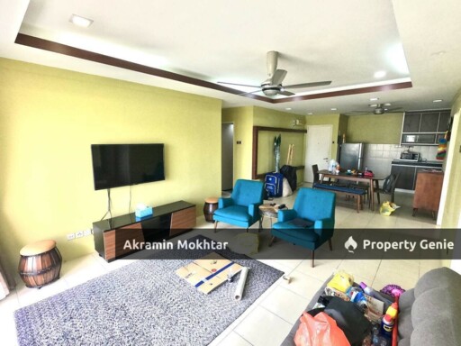 Corner Unit, Renovated, Partially Furnished & 1 Parking | Platinum Lake PV12 Condominium, Danau Kota Setapak, KL .