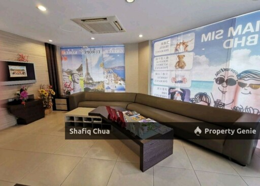Corner Fully Furnished Shop Office Muar City Centre For Rent