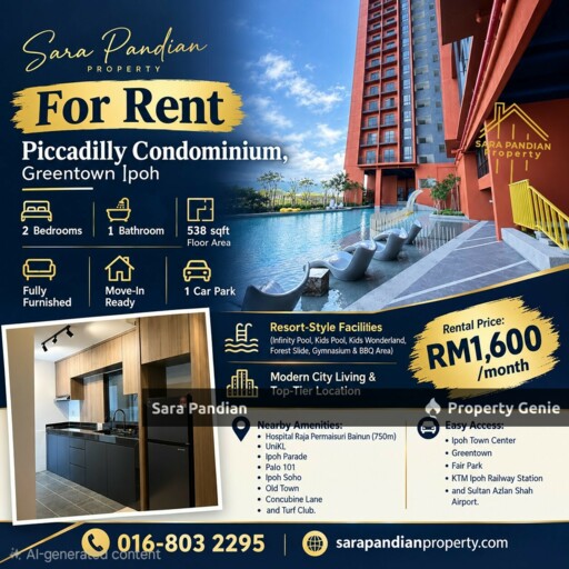 RENT! Greentown Piccadilly Fully Furnished