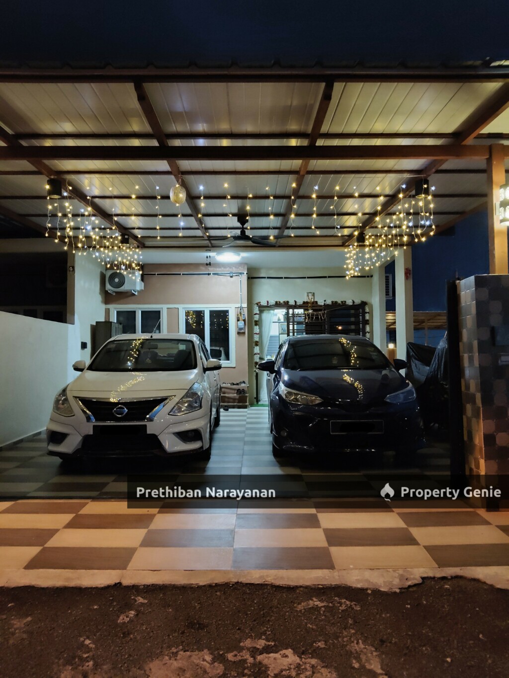 {TELUK INTAN} Rumah Corner Siap dengan awning, grill, kipas siling, aircon, heater dan lampu