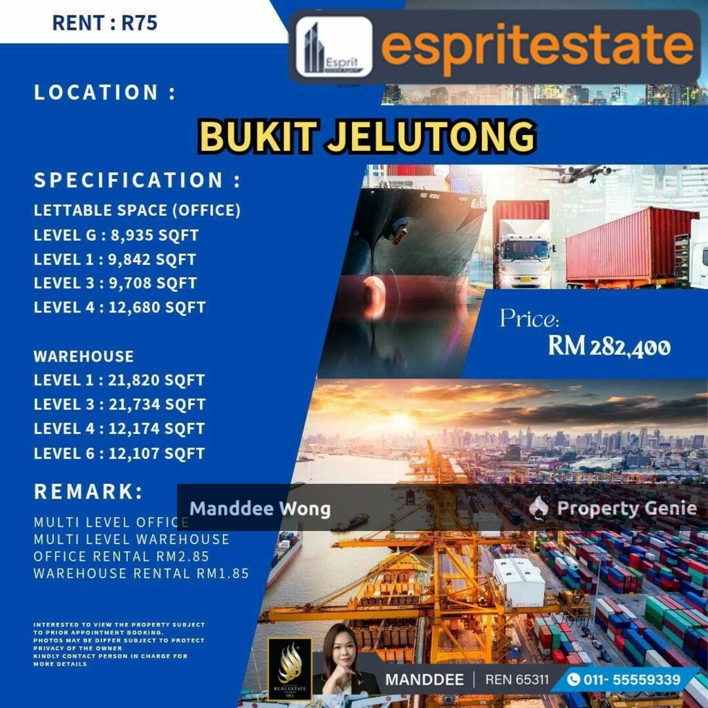 WTR/WAREHOUSE/FACTORY/20K SQFT/70K/BUKIT JELUTONG/SHAH ALAM