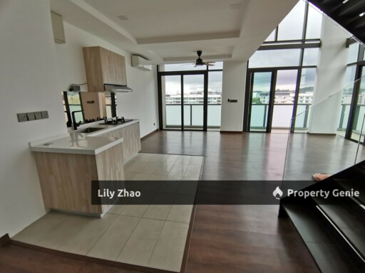 Penthouse Duplex Sea View for Sale Corner Lot, 1,586 sf, Renovated @ Riverson, Kota Kinabalu City Centre