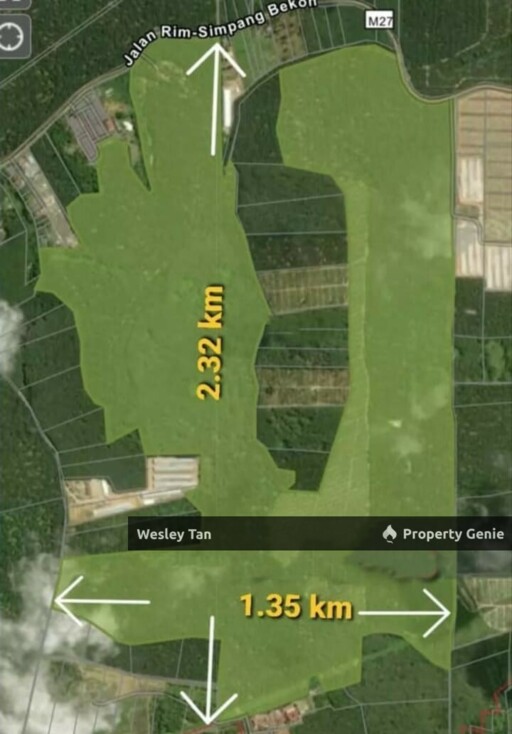 495-Acre Freehold Agricultural Land Jasin, Rim Melaka For Sale / Rent