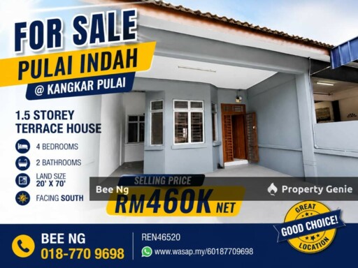 Taman Pulai Indah / 1.5 Storey Terrace / Full Loan