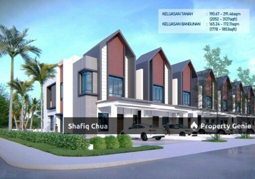 Tanah Luas [108 Kaki Panjang] Rumah Teres 2 Tingkat Modern Di Jalan Rebung, Bukit Kapar Klang