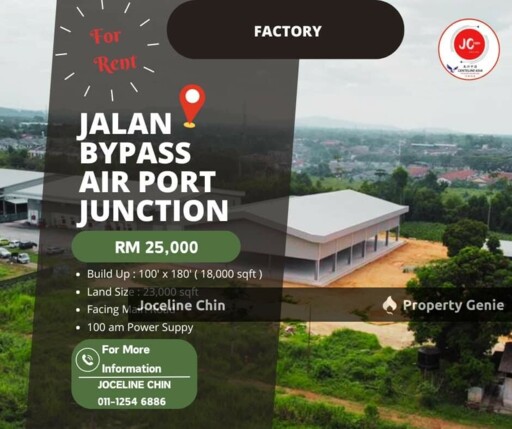 factory for rent @ jalan bypass airport junction