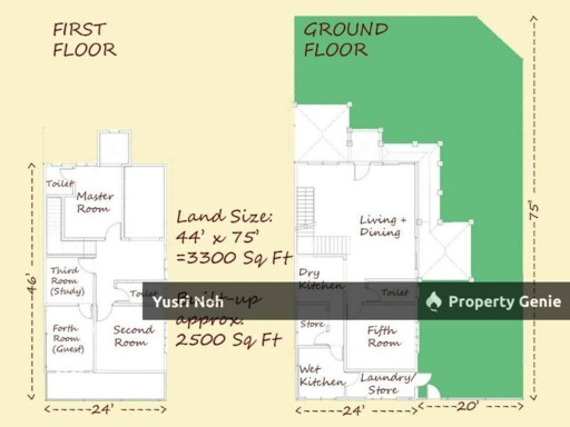 Double Storey Terrace House : Corner Lot USJ 9, Subang Jaya