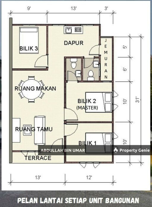 WOW TERRMURAH🤩 OPEN PARKING‼️ Pangsapuri Nakhoda, Teluk Air Tawar.