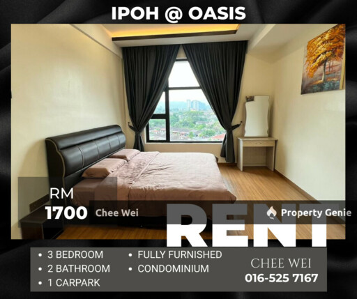 📍IPOH @ Oasis Condo For Rent