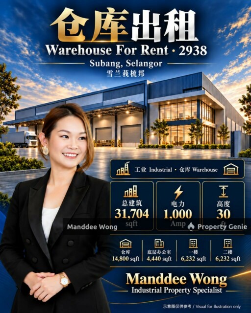 WTR/WAREHOUSE/31,704 SQFT/SUBANG JAYA/SELANGOR