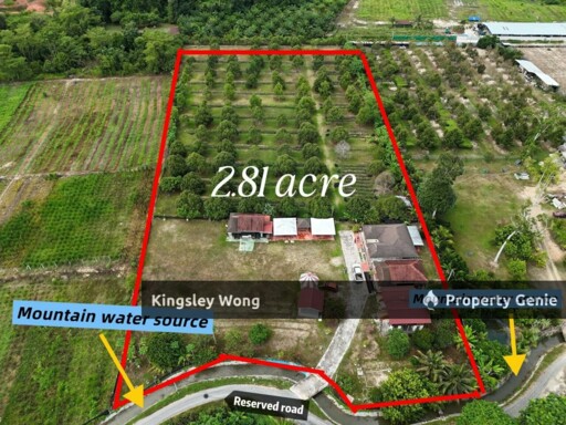 Lawin Kuala Kangsar Freehold Agricultural Land Existing Chalet