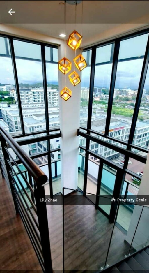 Penthouse Duplex Sea View for Sale Corner Lot, 1,586 sf, Renovated @ Riverson, Kota Kinabalu City Centre