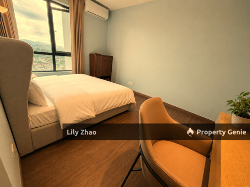 Jesselton Twin Tower A High end Condo for Rent, Level 25th, 3Bed 2Bath, Fully Furnished, 1 Car Park, Kota Kinabalu, Sabah