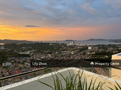 Jesselton Twin Towers B 13th Floor, High End Condo for Rent, 2Bed 2Bath, 832 sf, Near QE2, Jalan Lintas, Kota Kinabalu City