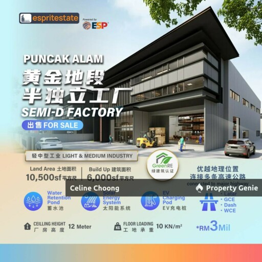 Teluk Gong | Brand New 3-Storey Semi-Detached / Detached Factories