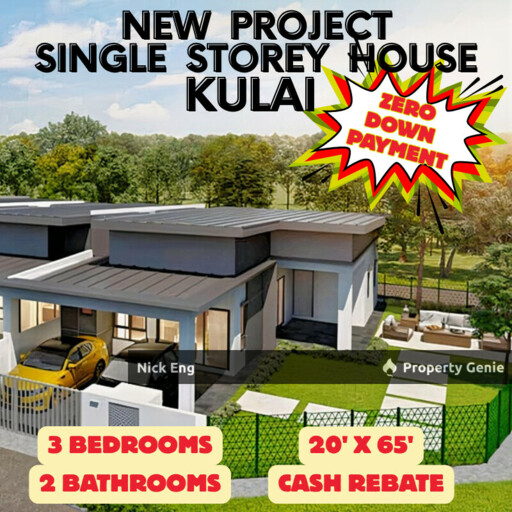 Kulai New Project Single Storey Terrace House ( Zero Payment / Free All Legal Fee / Cash Back )