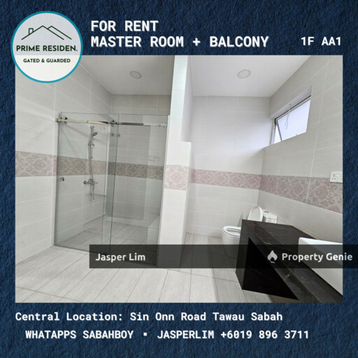 Master Room # Semi D Taman Prime Residen (Gated Guarded) Room Specialist Tawau