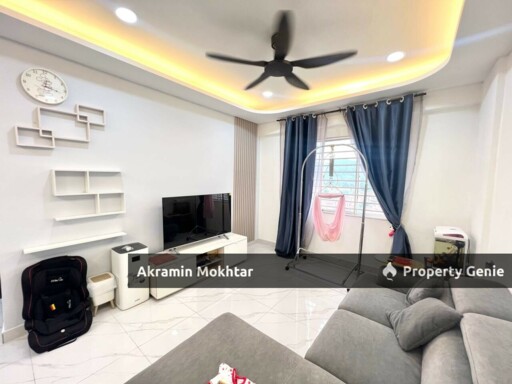 Freehold, Renovated & Partially Furnished | [RSKU] Acacia Apartment Diamond City Semenyih