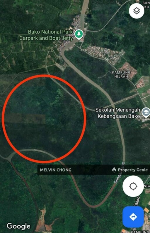 Native Land At Muara Tebas Kampung Bako For Sale