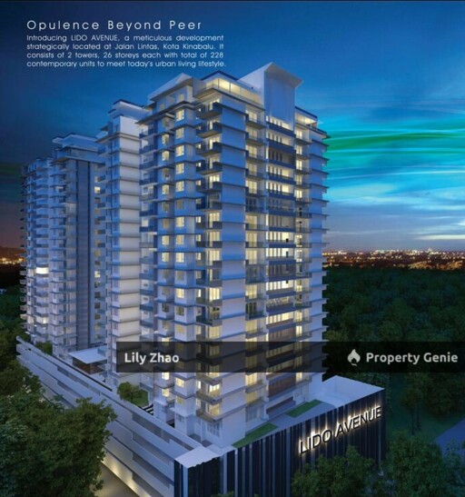 Lido Avenue Condo for Rent, 1,300 Sq ft, Cozy Fully Furnished, 2 Car Park @Penampang, Kota Kinabalu, Sabah
