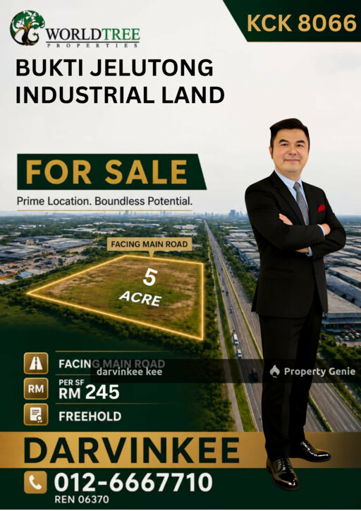 BUKIT JELUTONG INDUSTRIAL LAND FOR SALE