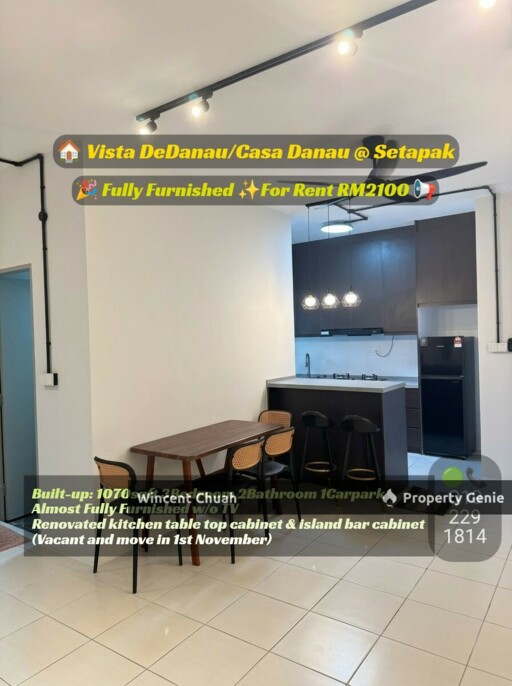 Vista Dedanau @ Platinum Casa Danau, Walk Distance Setapak Central