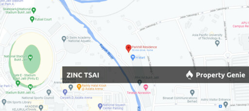 Parkhill Residence {Save RM 104,000} 4 mins Drive to Awan Besar LRT Station & 5 mins Drive to Pavilion Bukit Jalil