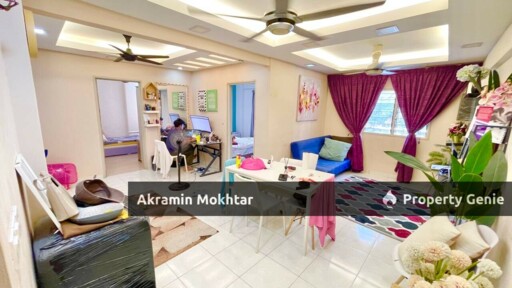 FREEHOLD, FULLY RENOVATED & BOOKING RM1000 | Pangsapuri Bukit Baru Keramat Kuala Lumpur