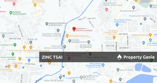 SkyAwani 3 Residence RumahWIP Setapak Leasehold Condominium Auction | Corner Lot | 3R2B | Only RM 255K