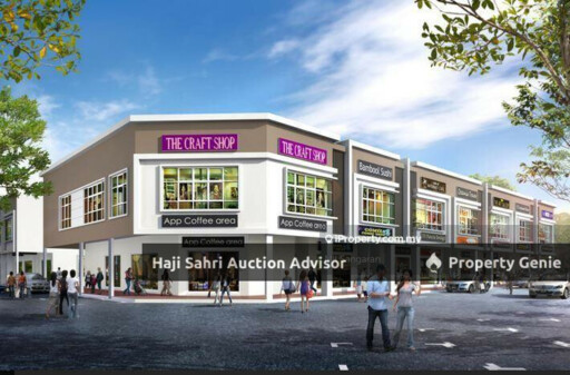 kedai/pejabat tiga tingkat pertengahan yang ditambah/diubahsuai yang beralamat pos di No. 3, Persiaran Thaupy 1, Pusat Bandar Baru, 34300, Bagan Serai, Perak.