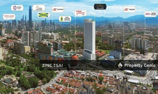 Una Residence {Save RM 64,000} 4~7 mins walk/drive to MRT Cochrane & MRT Maluri (Interchange)