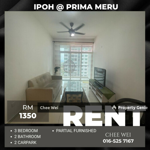 📍IPOH Prima Meru Condo For Rent