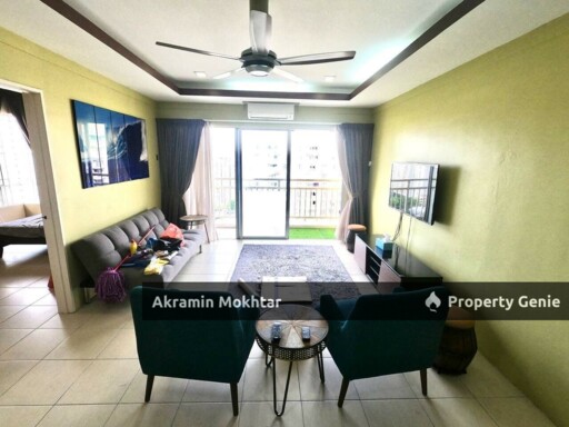 Corner Unit, Renovated, Partially Furnished & 1 Parking | Platinum Lake PV12 Condominium, Danau Kota Setapak, KL .