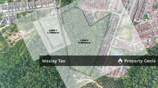 Tampin 8.7acres Agri Land Suitable for Residential Development Status Tiada with River Inside