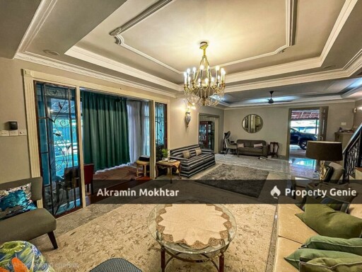 Freehold, CornerLot, Renovated & Partially Furnished | 2-Storey Bungalow Kampung Datuk Keramat KL.