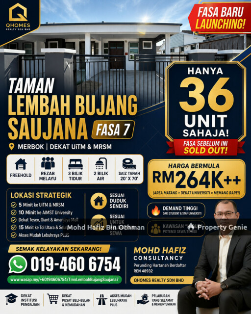 TAMAN LEMBAH BUJANG SAUJANA FASA 7, MERBOK