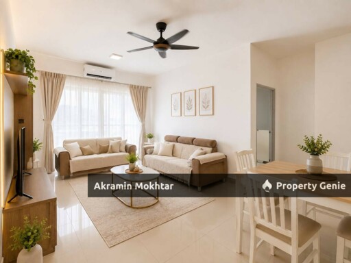 Freehold, End Lot & 2 Parking | Dwiputra Residences Condominium Presint 15, Putrajaya (FULLY FURNISHED)